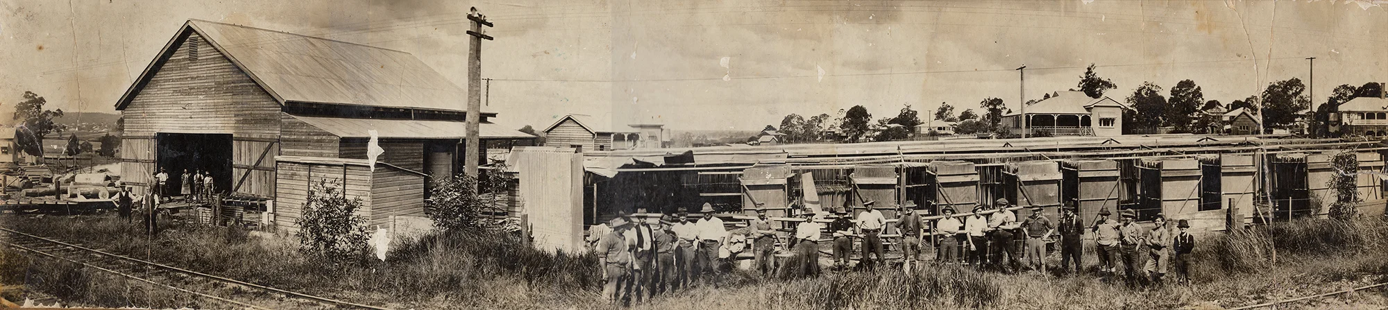 The timber mill in Sherwood, photograph courtesy of John and Hazel Lahey.