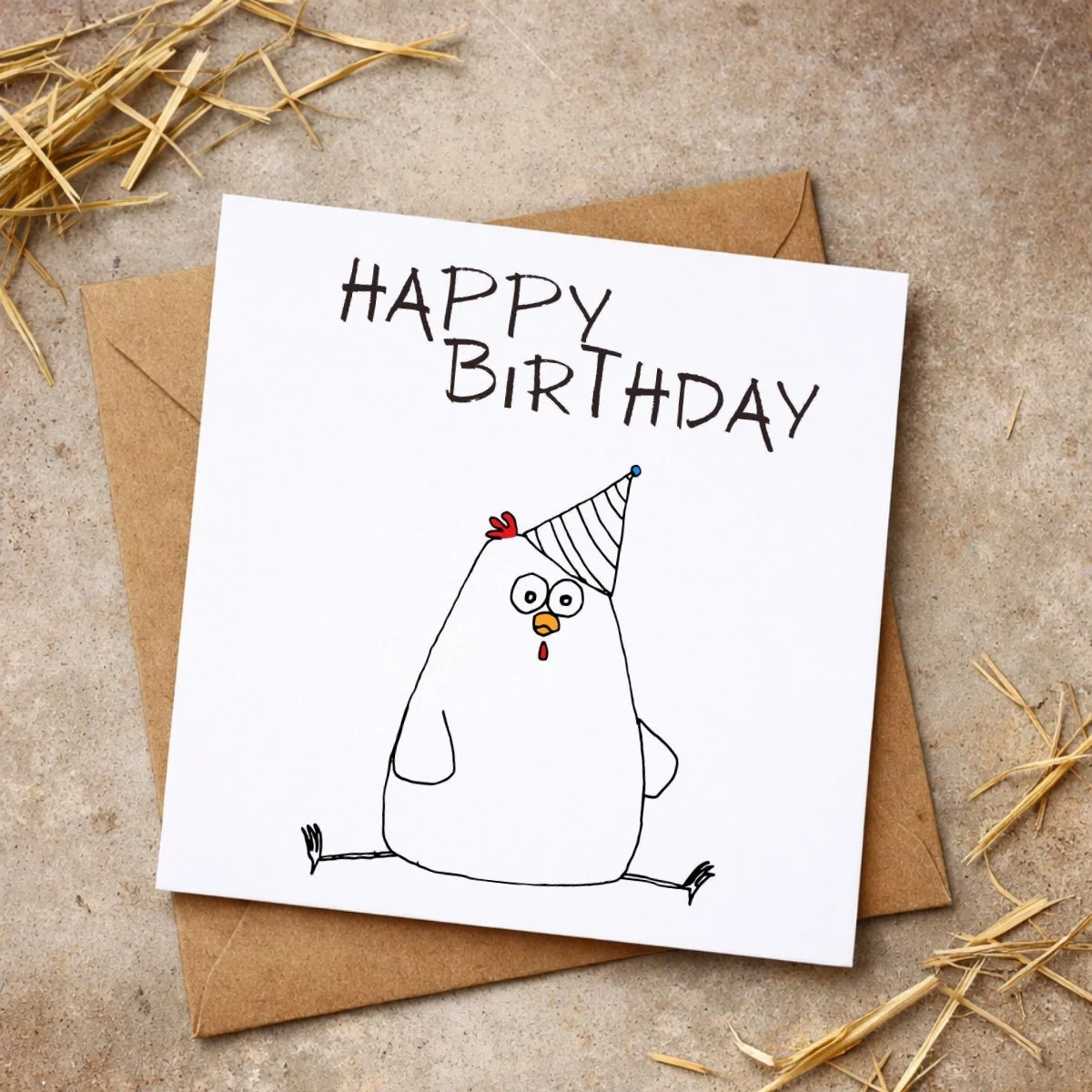 'Happy Birthday' Greeting Card
