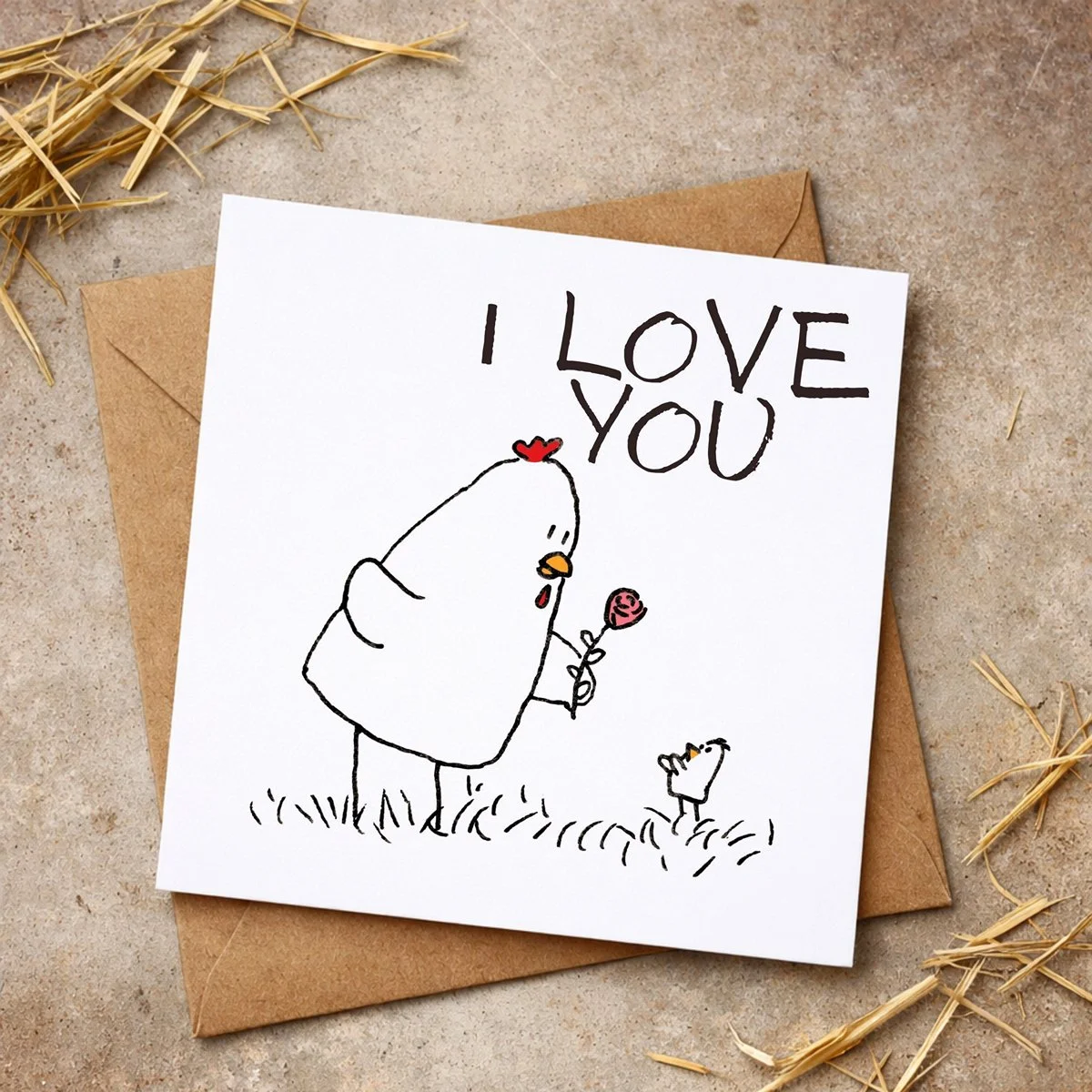 'I Love You' Greeting Card