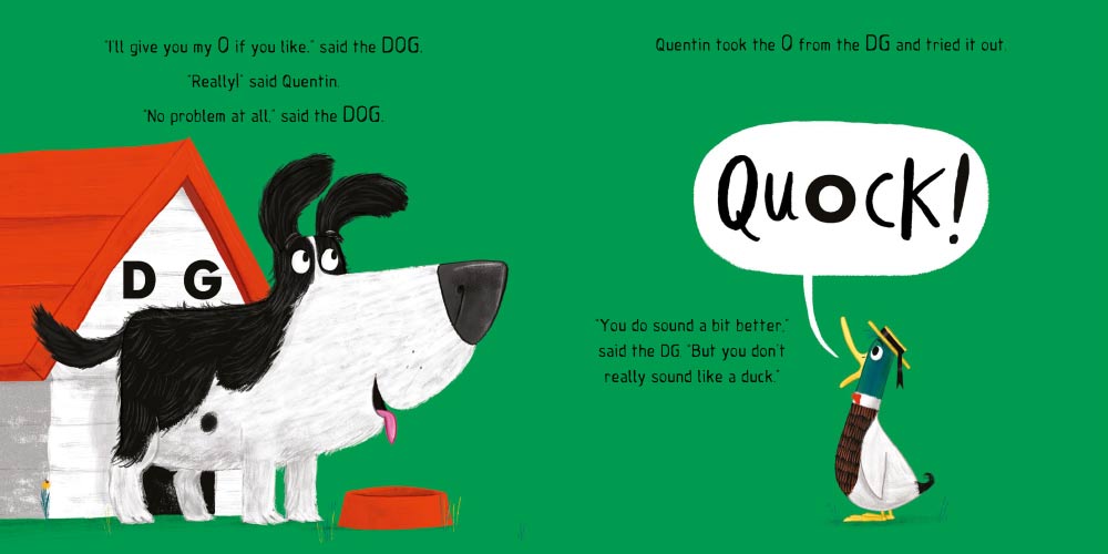 "This picture book is based on a clever idea for helping emergent readers understand the connection between sounds and letters ... Jim Field's comical animal caricatures, bold and definite against brightly coloured backgrounds, make this learning journey a humorous pleasure." — The Sunday Times