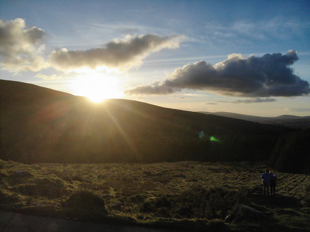 SUNSET AT WICKLOW GAP