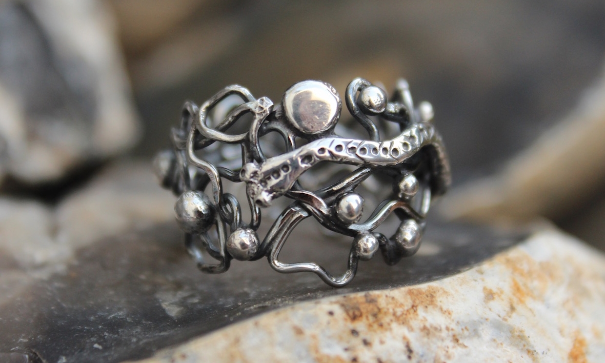 Sterling Silver Sculpted Ring