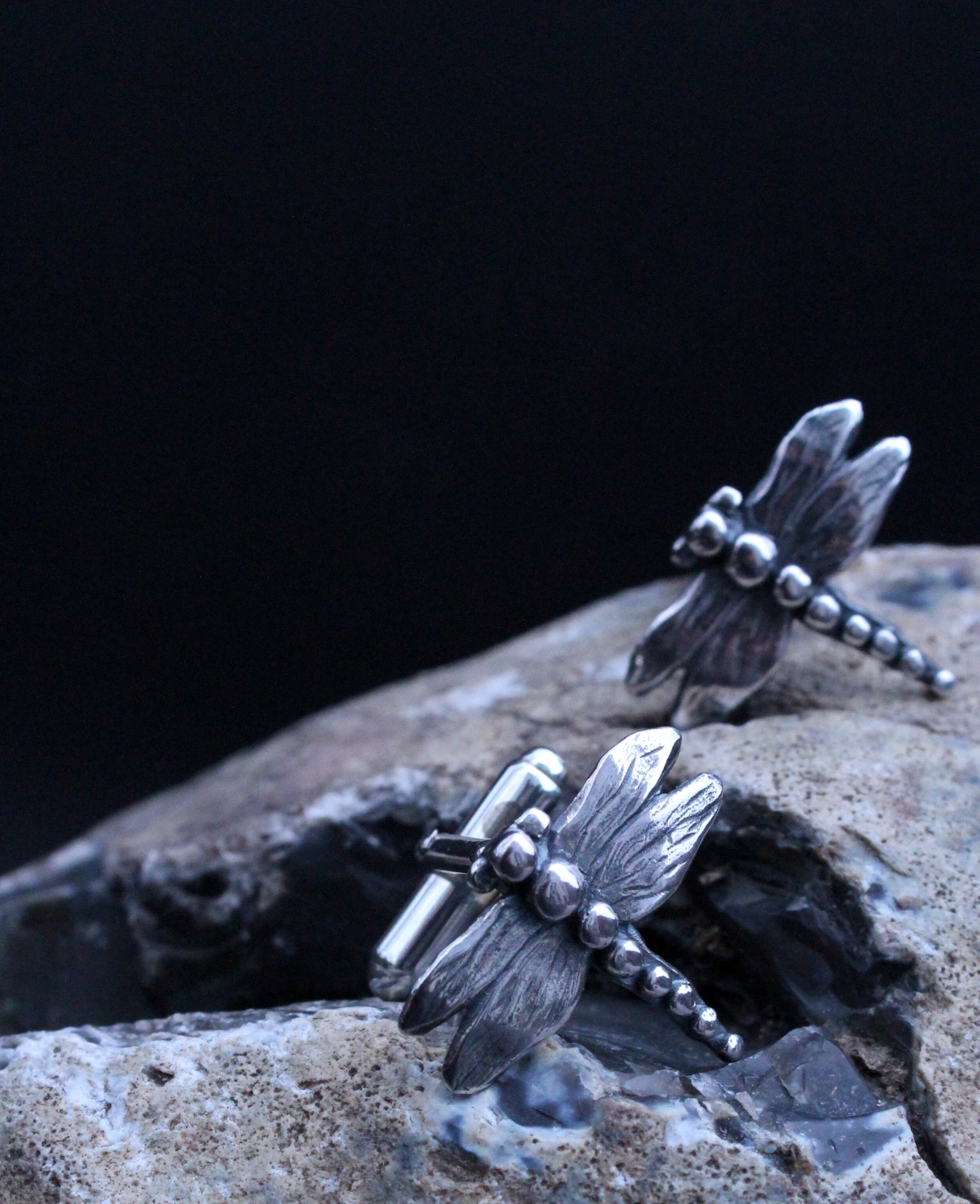 Solid Bronze Oakmont Cufflinks Dragonfly Cufflinks Dragonflies Cuff Links