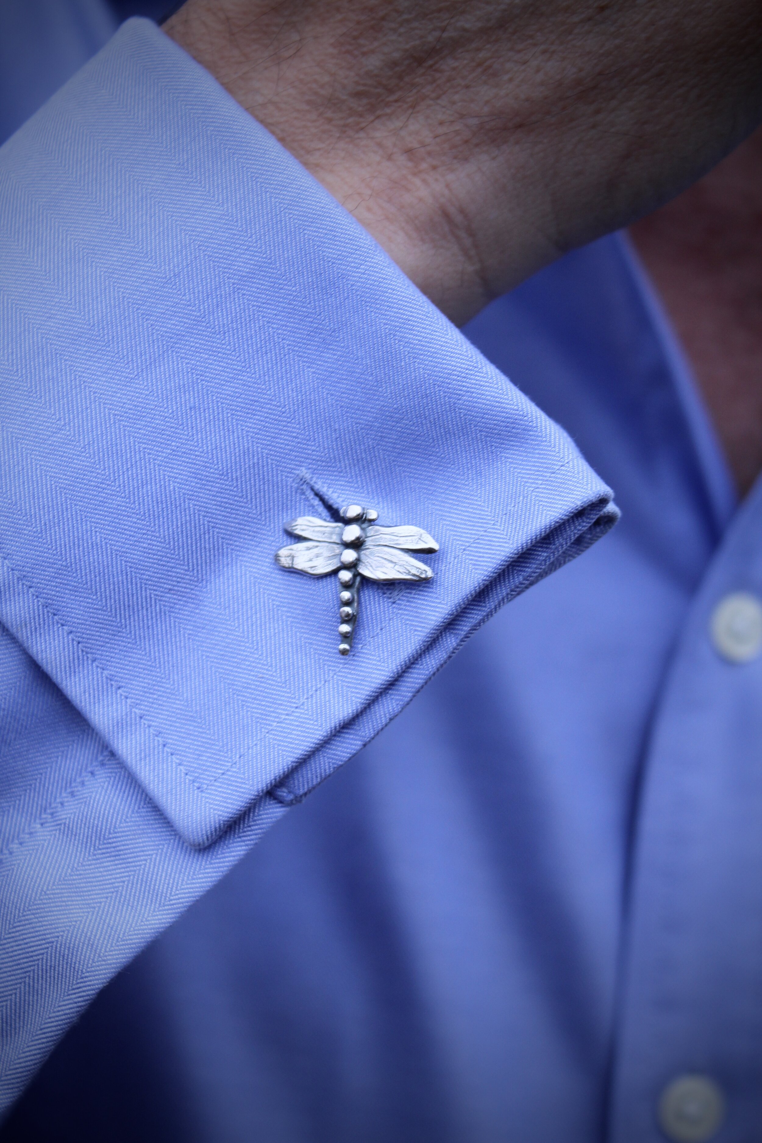 Silver Dragonfly Cufflinks