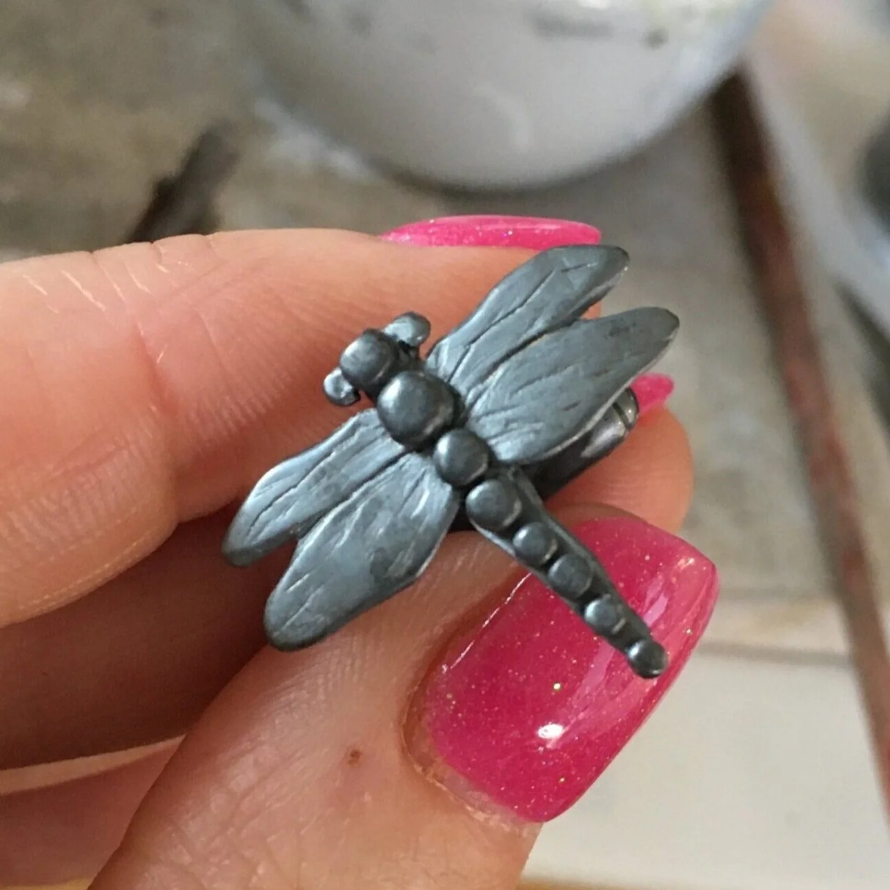 Finishing my Sterling Silver Dragonfly Cufflinks