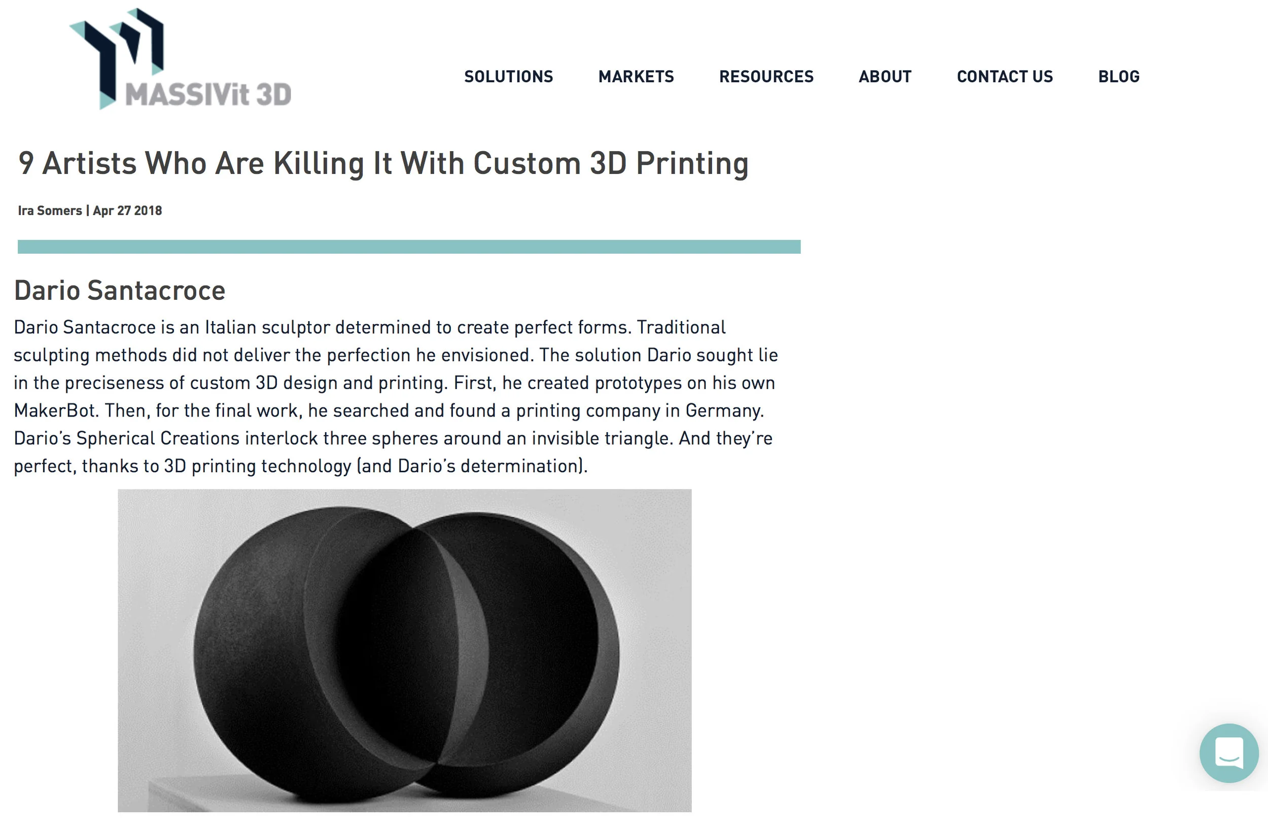 Massivit3d Article