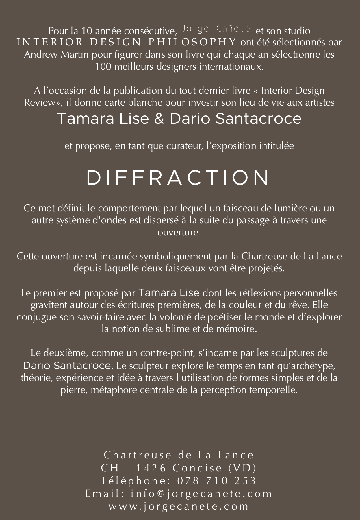 Dario Santacroce DIFFRACTION