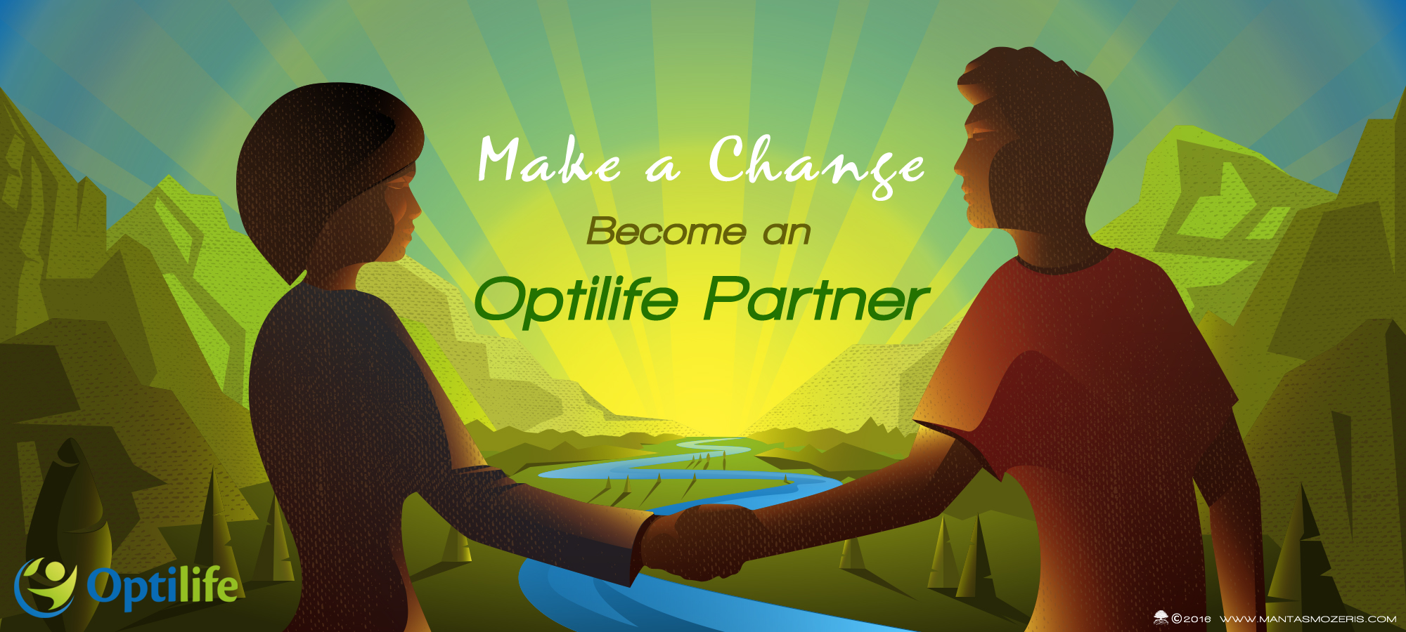 Optilife Partner poster Illustration