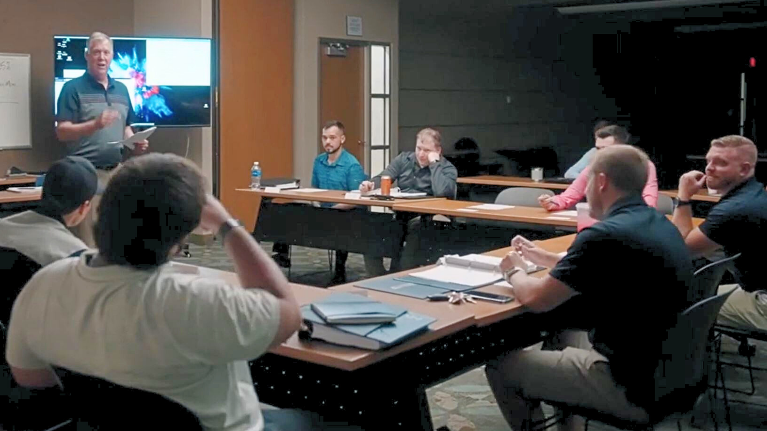 Pat Frazier conducting an on-site Emerging Leader Workshop