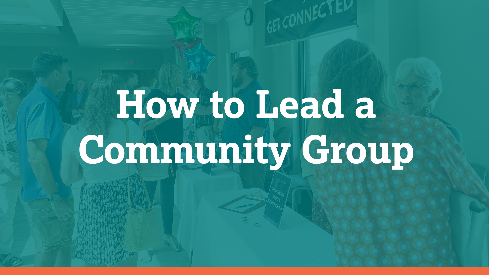 How to Lead a Community Group