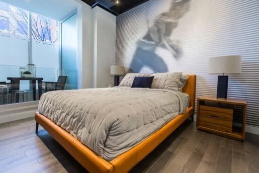  OUR PROJECTS: This place is a hockey-junkie's dream🏒 The Legends are private residences above the JW Marriott in the Edmonton ICE District. We joined this development at its inception to beautifully furnish these unique suites.  