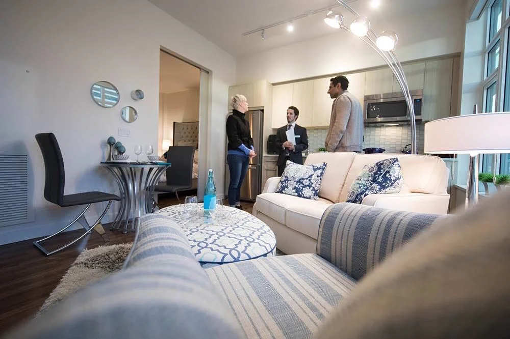  One of the suites we created for Calgary's, Versus! "We know it's the little details that really make a home, so we took extra care to design the suites in VERSUS with stylish flair &amp; modern finishes. Make yourself at comfortable!" 