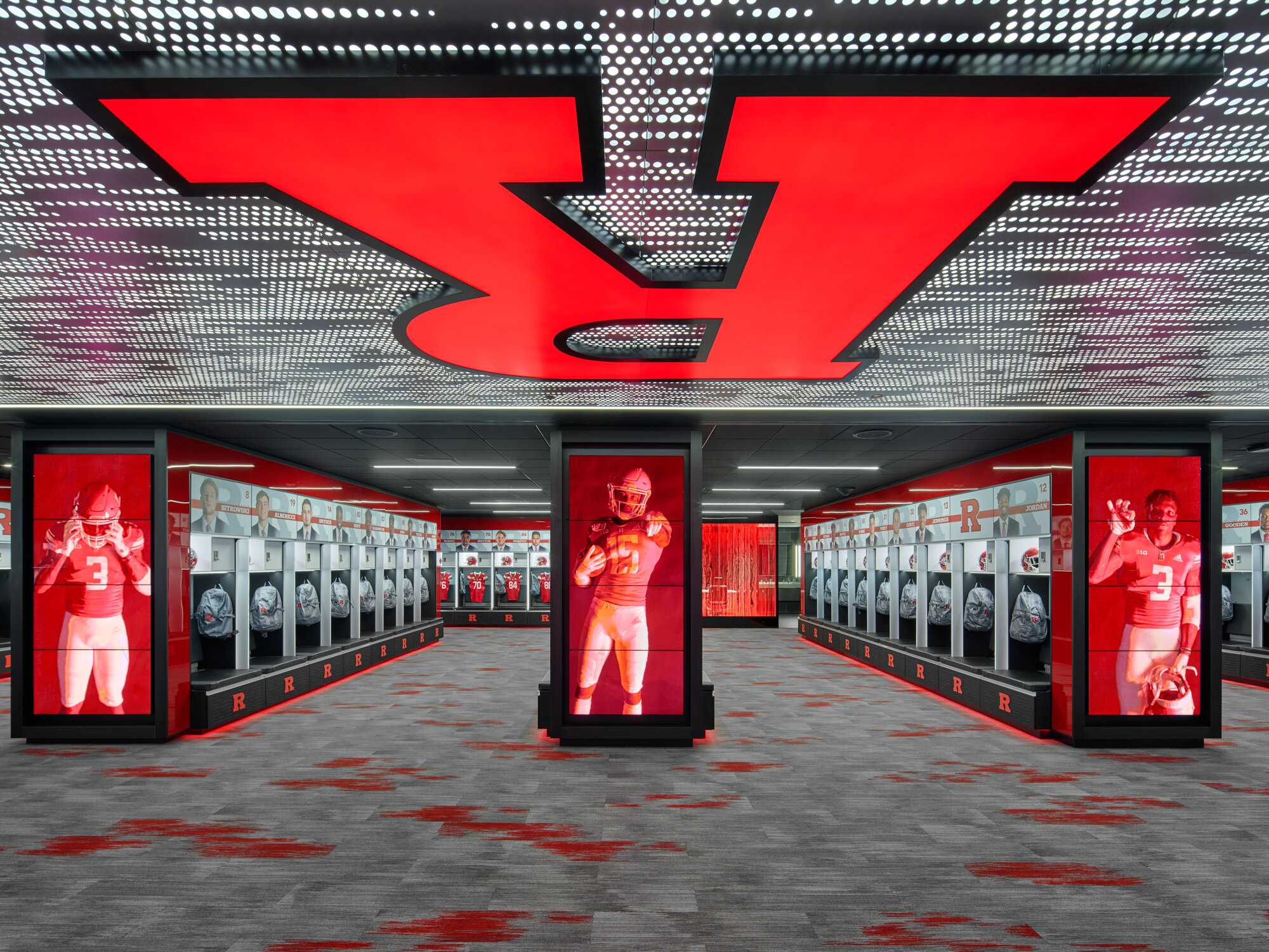 Ewing Cole - Rutgers University, Football Locker Room