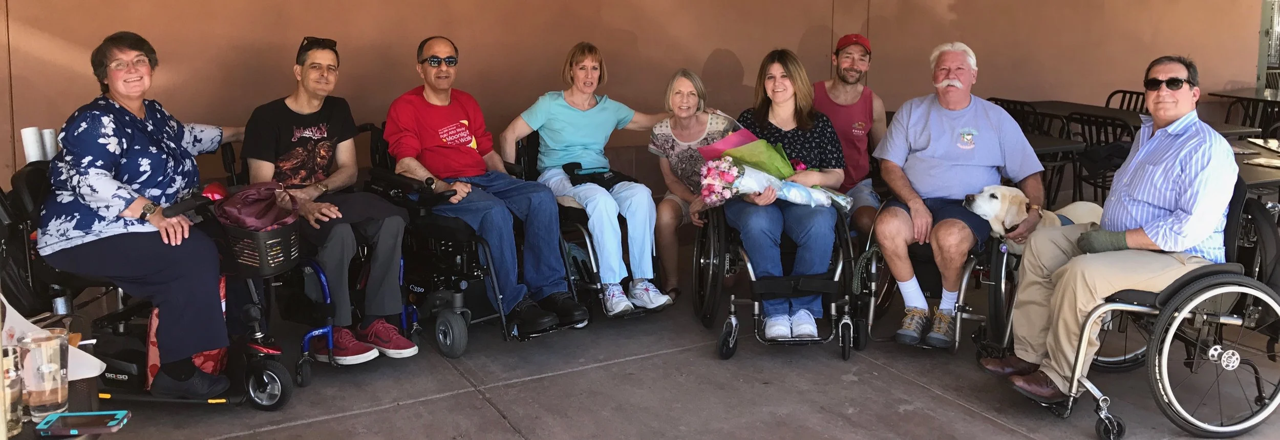 (from left to right) Debbie, Rich, Franklin, Cindy, Connie, JoAnna, Nick, Marv, Yara and Carl
