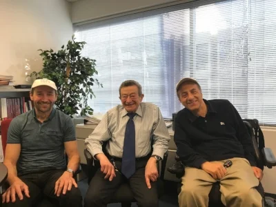 From left to right: Nick, Sid Wolinsky and Franklin