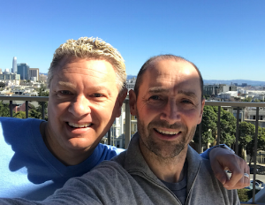 Todd Boyer (left) and Nick Struthers at CPMC North Tower