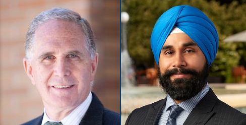 Dr. Graham Creasey (left), Dr. Harminder Singh (right)