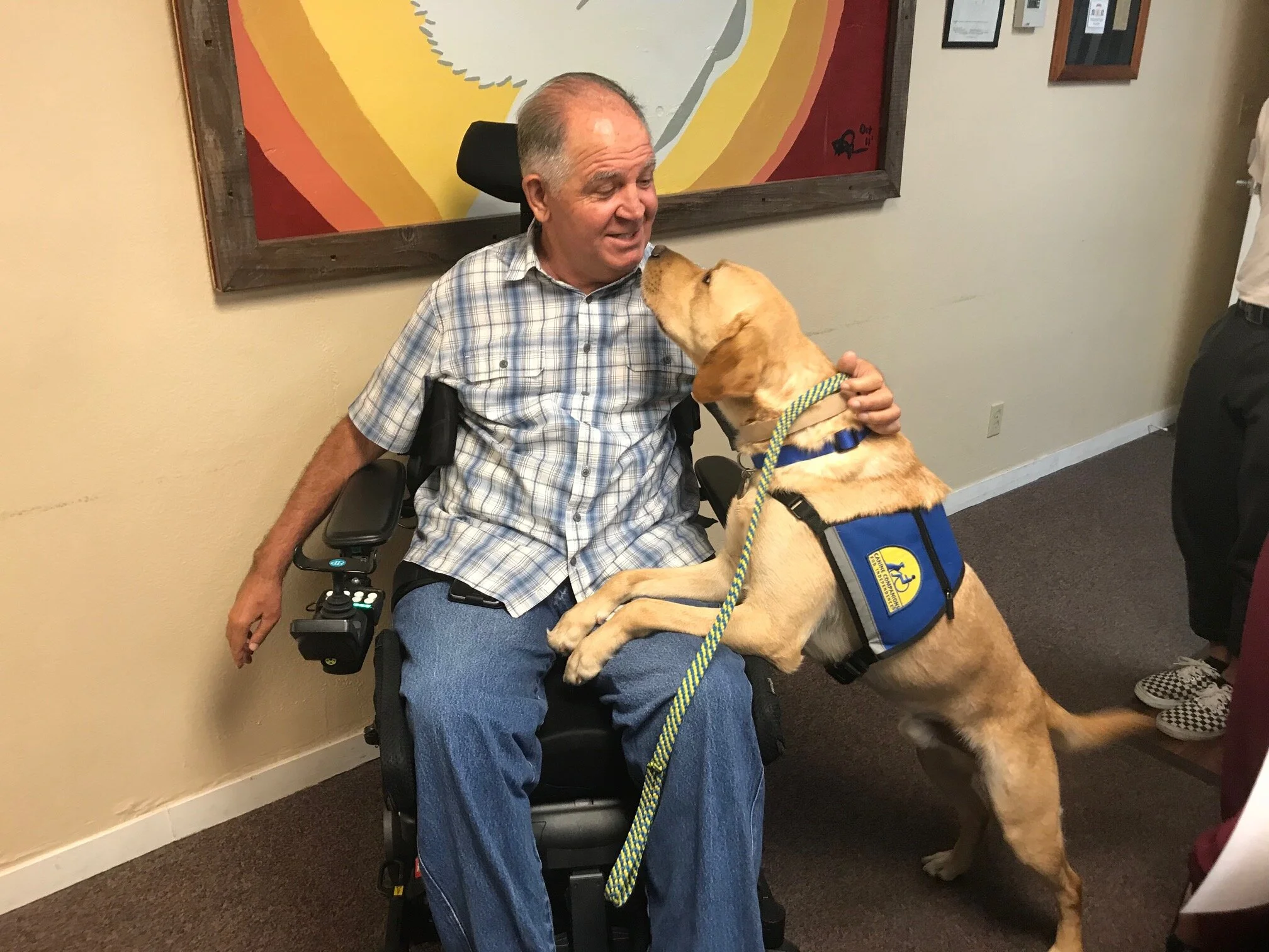 Michael Ward and Dill, the Canine Companion