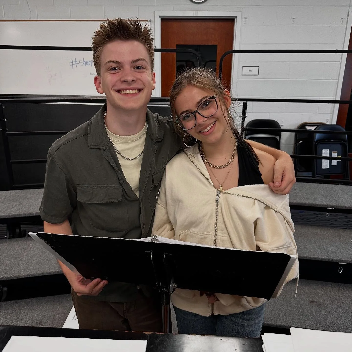 Meet Finnan and Tarin, our talented Billy and Hope in this fall&rsquo;s production of ANYTHING GOES. Here&rsquo;s a glimpse from one of our first vocal rehearsals with the leads&mdash;can&rsquo;t wait for you to see them light up the stage this Novem