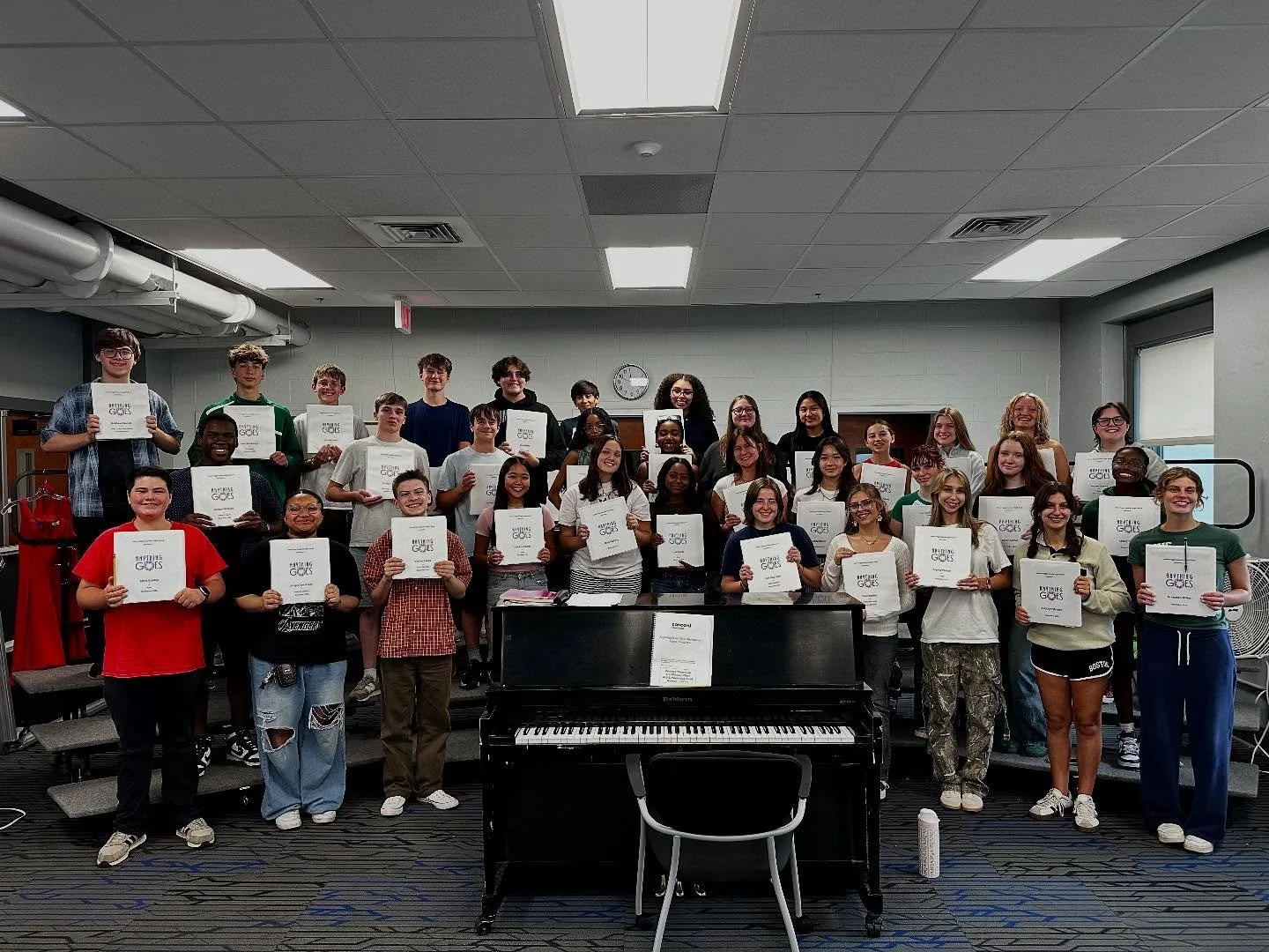 Our first full cast rehearsal of ANYTHING GOES!