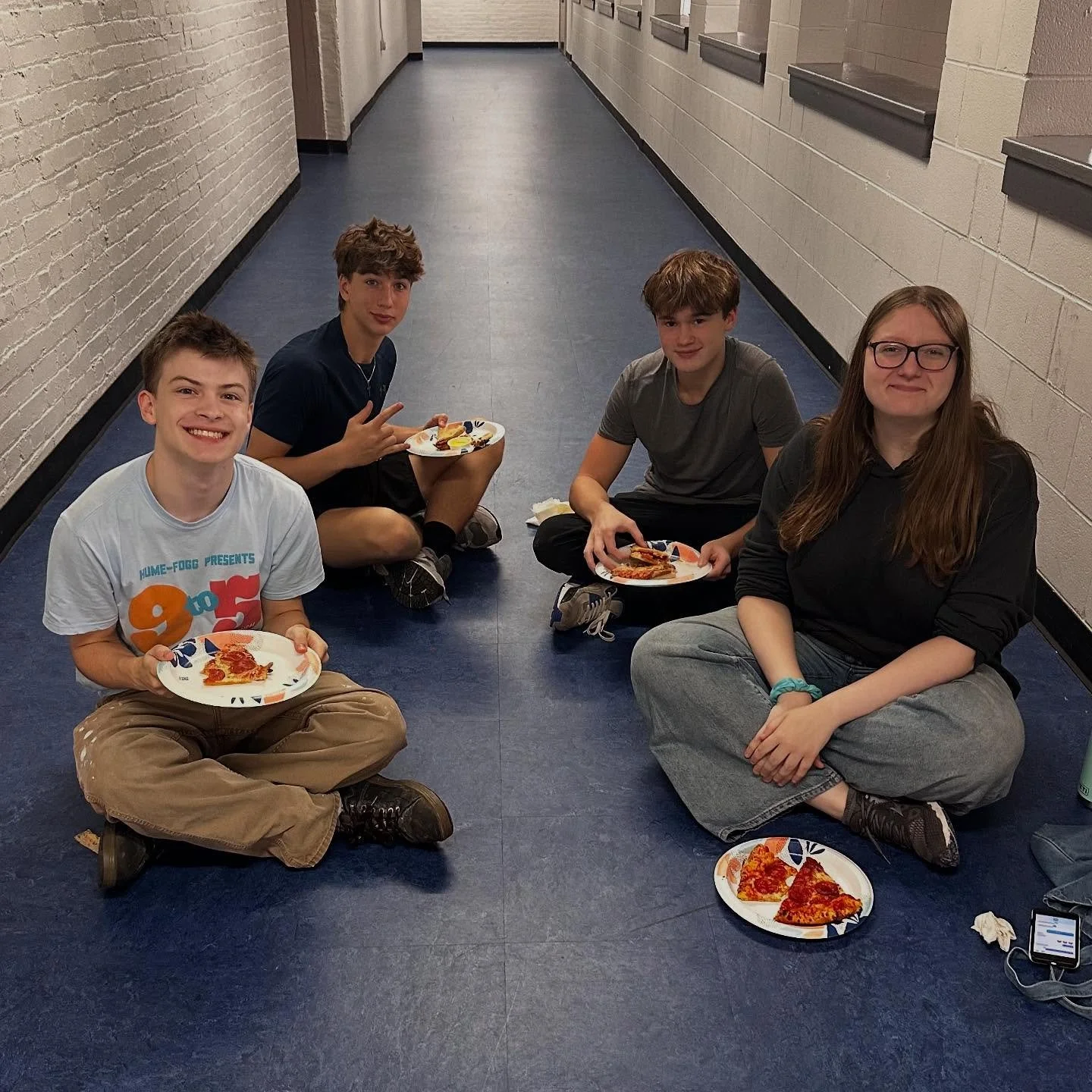 Lunch break at Set Build Saturday!