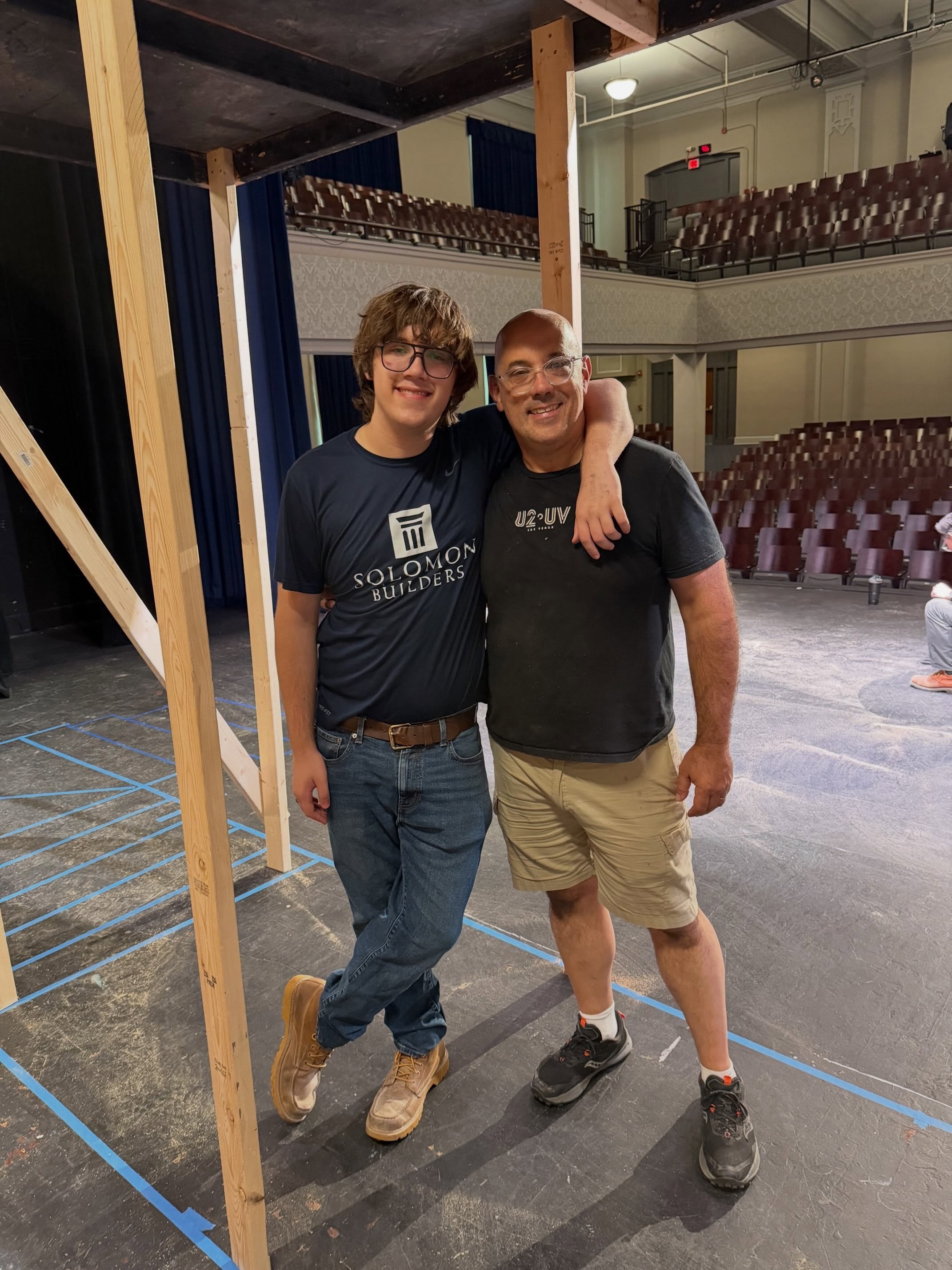 We had a small but mighty crew for our first LEGALLY BLONDE set build today!