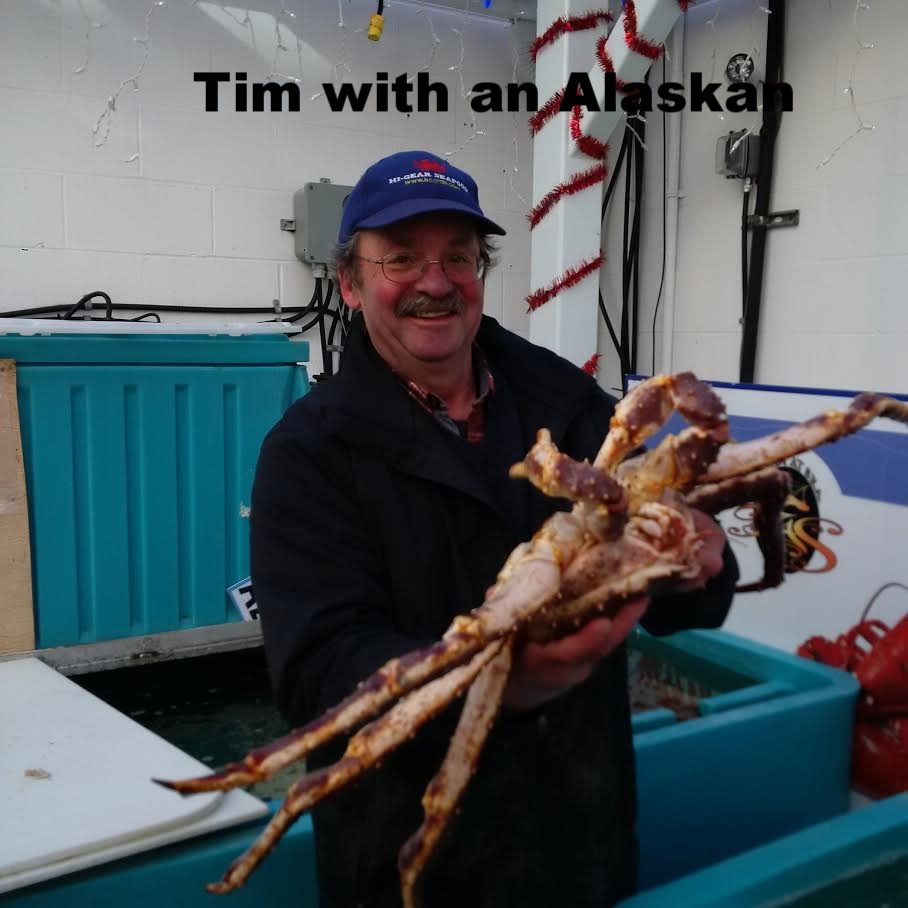 Tim wrangling a Russian King crab