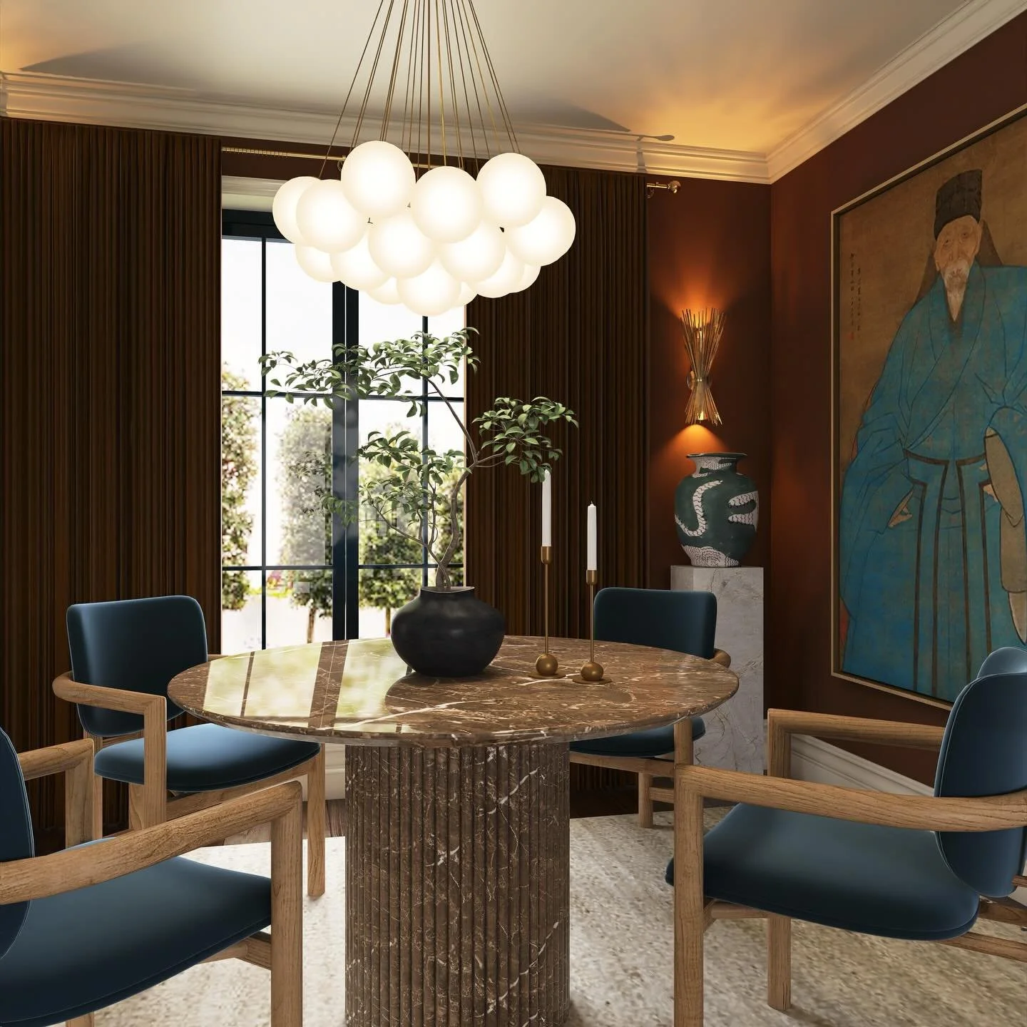 IN THE MOODY | Officially in our moody era.🤎
Interior architecture + design by @emberhomestudio
.
.
.
.
.
.
#interiordesign #interiorarchitecture #interiorstyling #architecture #remodel #moderninterior #diningroom #moderndesign #design #style #inter