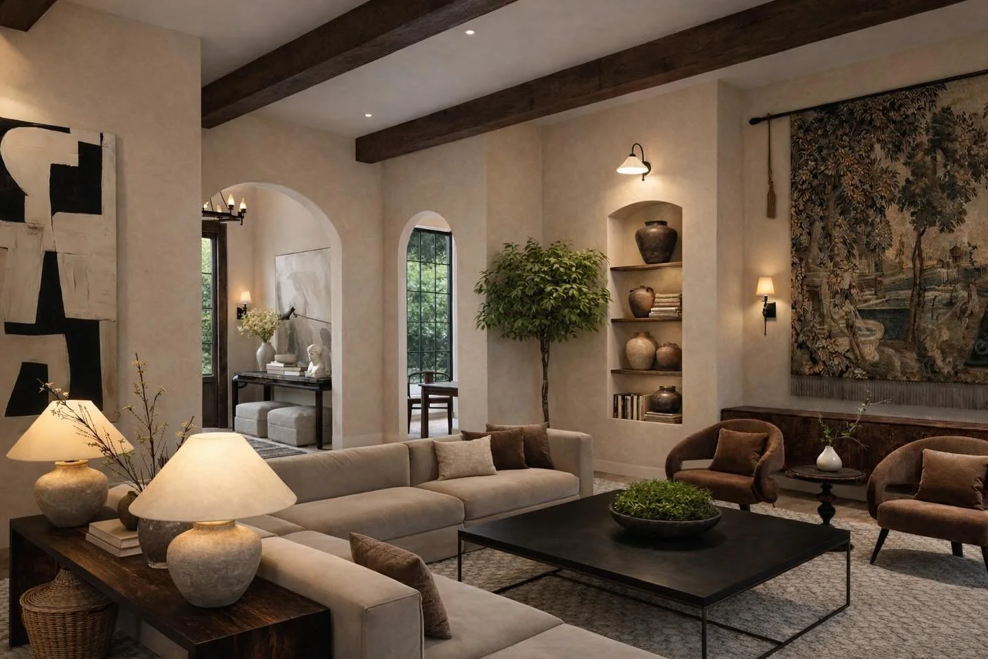 MERRY EVERYTHING | Wishing you and yours the merriest of everything this Christmas season. XO, Ember.🌲
Interior architecture + design by @emberhomestudio 
.
.
.
#DesertInteriors
#QuietLuxury
#WarmModern
#SouthwestDesign
#CollectedSpaces