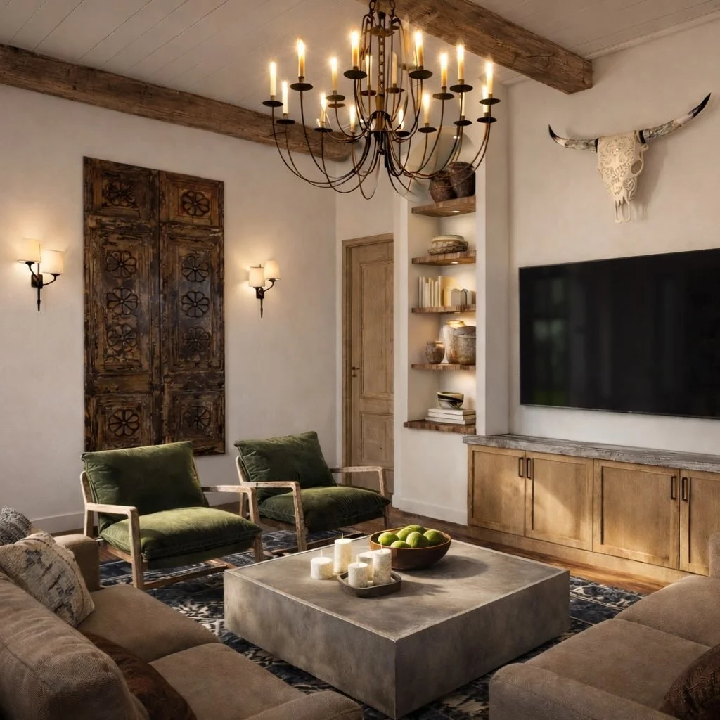 NEW MEXICO MAGIC | A little desert, a lot of calm. 🌵
Interior architecture + design by @emberhomestudio
.
.
.
#EmberHomeStudio
#DesertInteriors
#QuietLuxury
#WarmModern
#SouthwestDesign