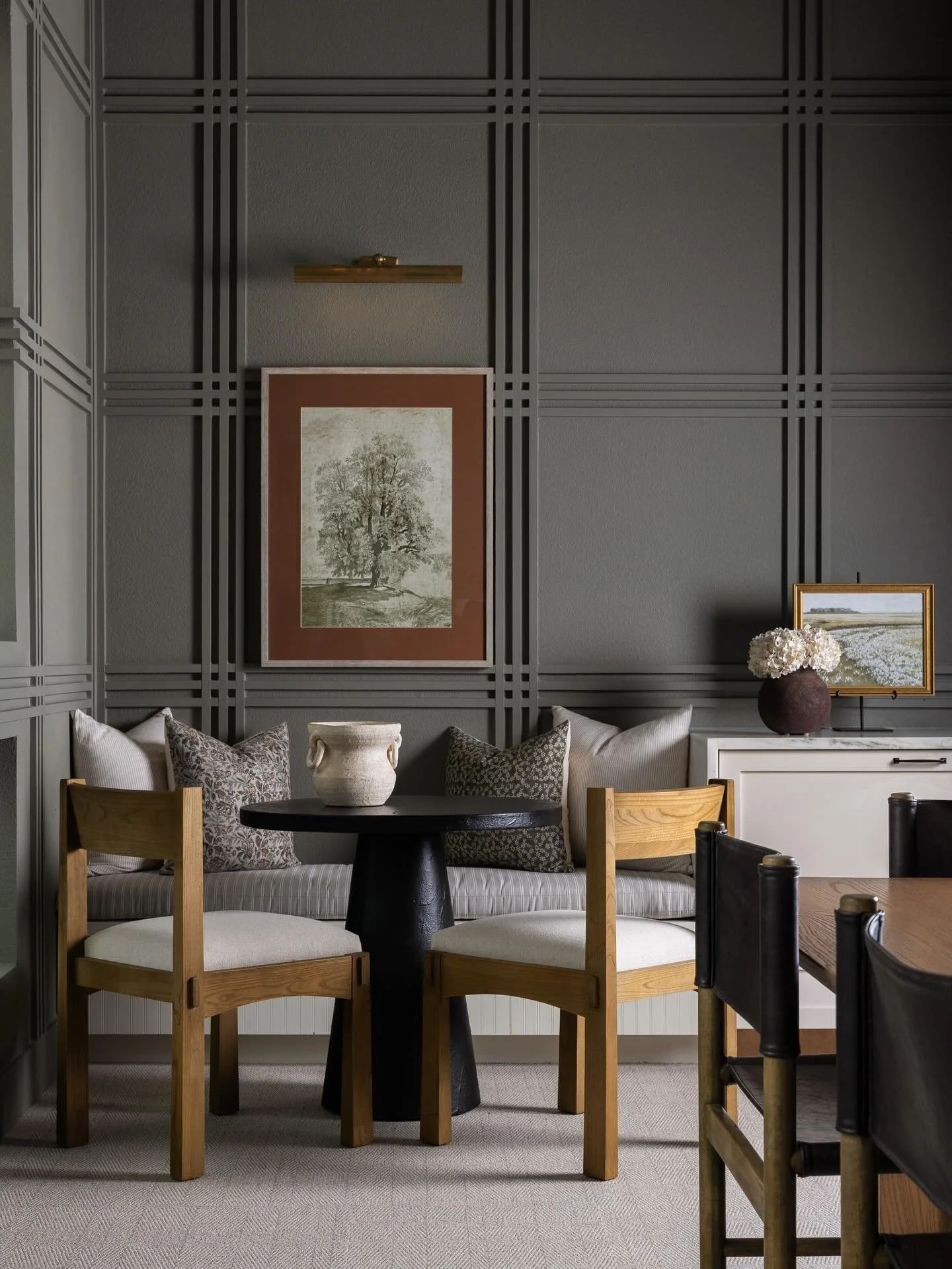 New (moody) work for @ellieaiellointeriors&mdash;one of my two commercial clients I&rsquo;ve kept on my roster, because they always push their apartment designs into the residential realm. I plan to share more next week, because there&rsquo;s a day b