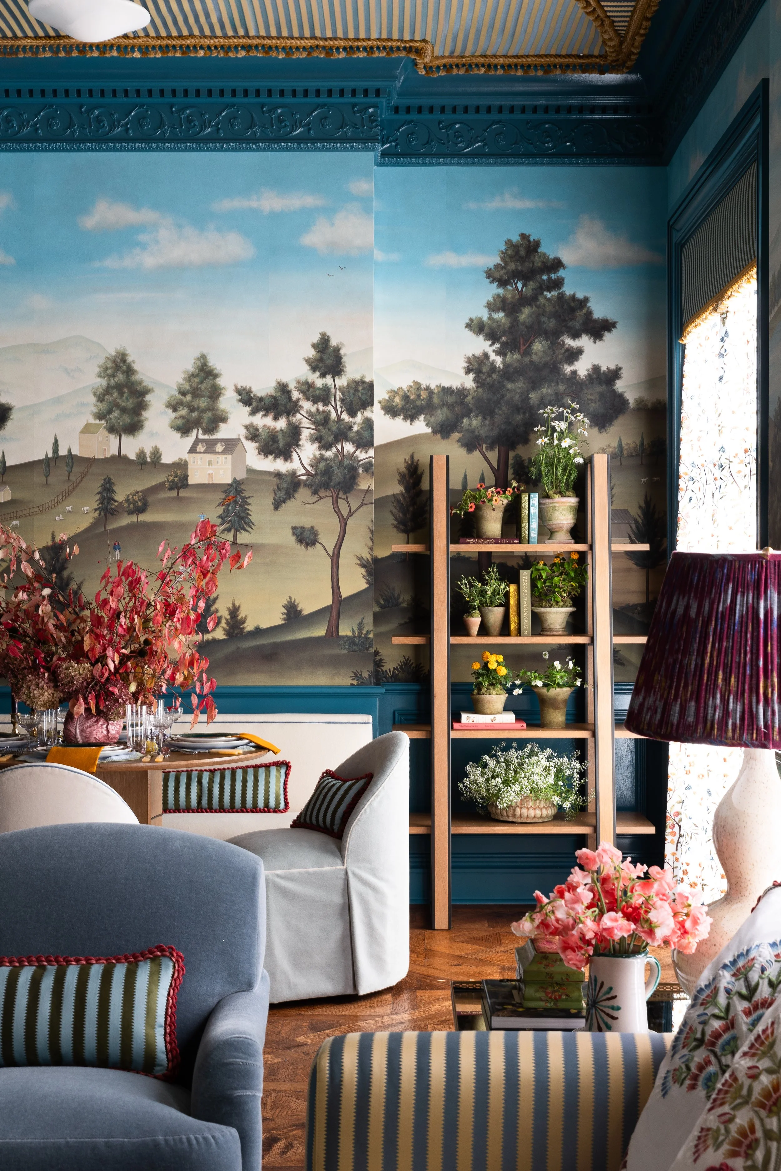 planters on shelves, Kips Bay Dallas Photogprapher