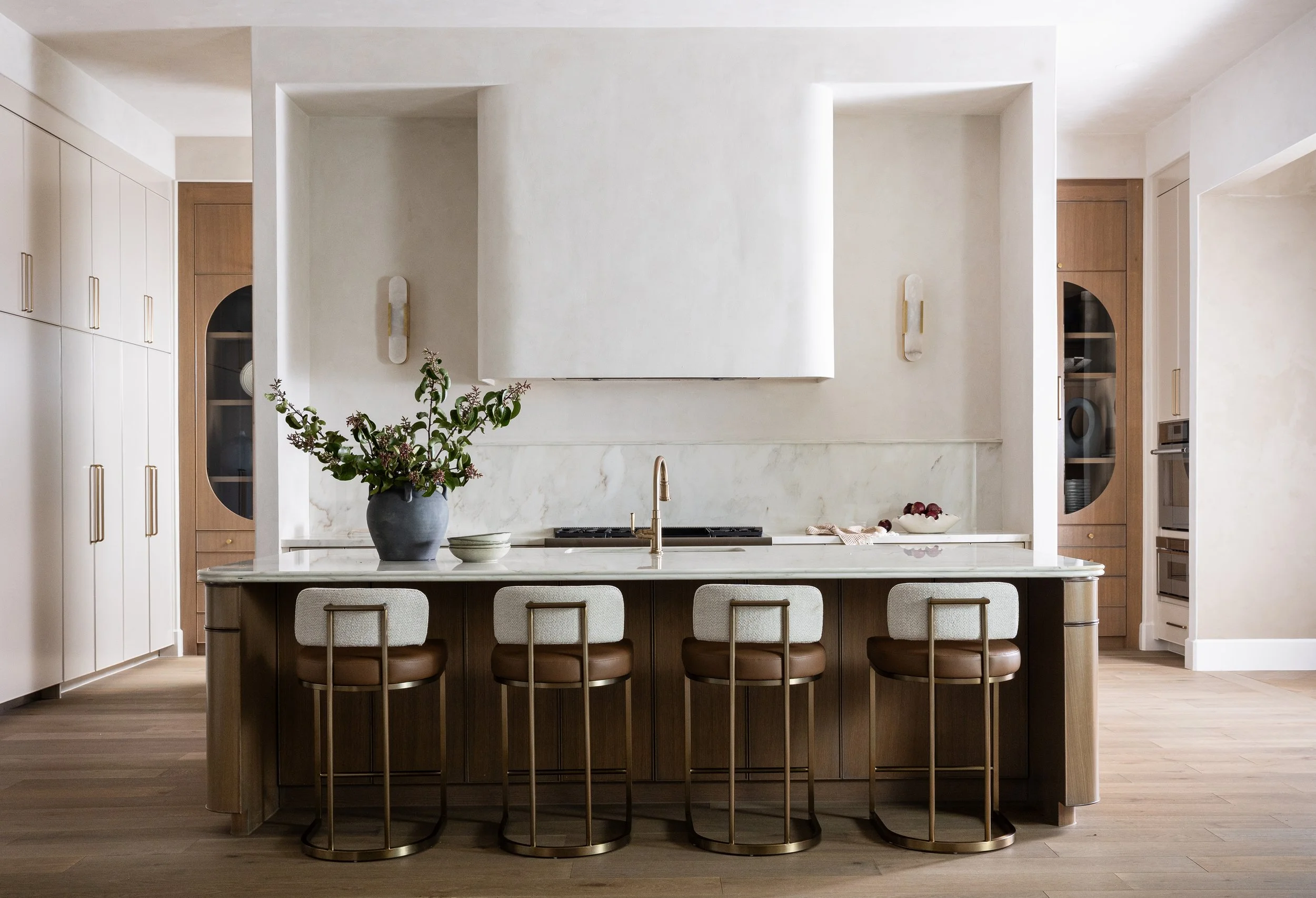 Chic neutral kitchen; dallas Texas interior photographer