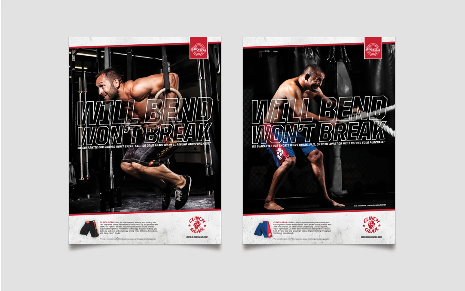 The WILL BEND, WON’T BREAK campaign was aimed at highlighting the benefits and features of the product while leveraging Clinch Gear's team of world-class athletes.