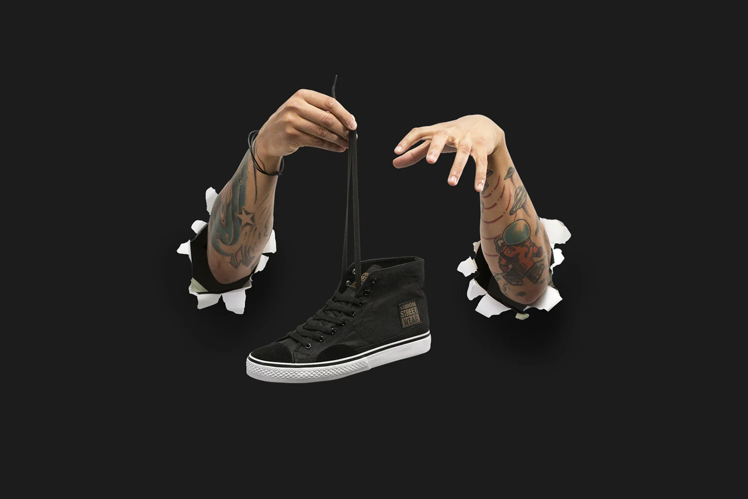 Product imagery: men's ballistic canvas hi