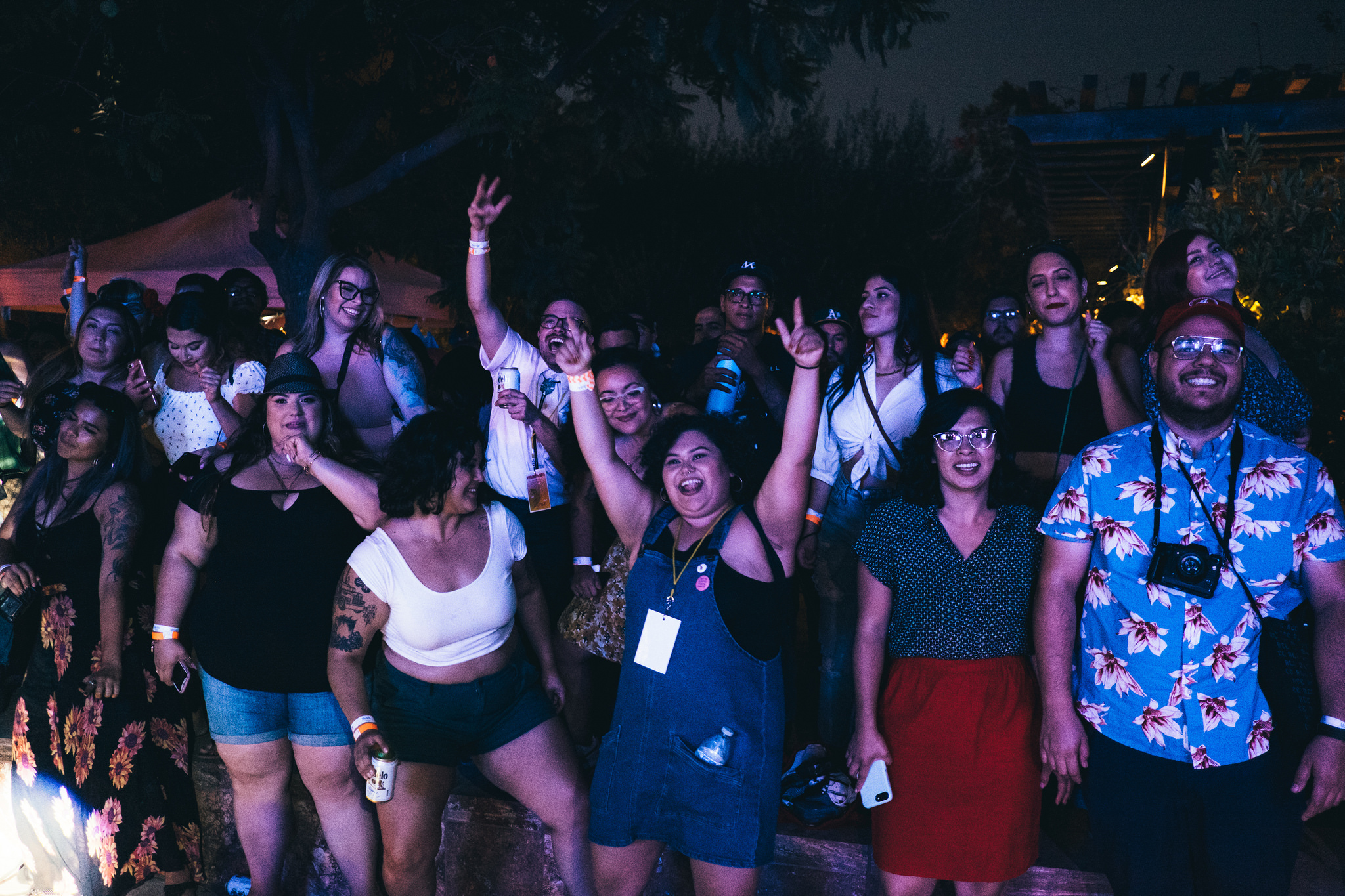 Crowd dancing at the Pond Stage of Sonido Clash Music Fest 2018. Photo by Franz Barreto.