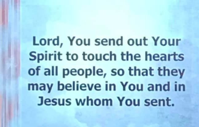 Lord You Sent Out picture in Sanctuary (2).jpg