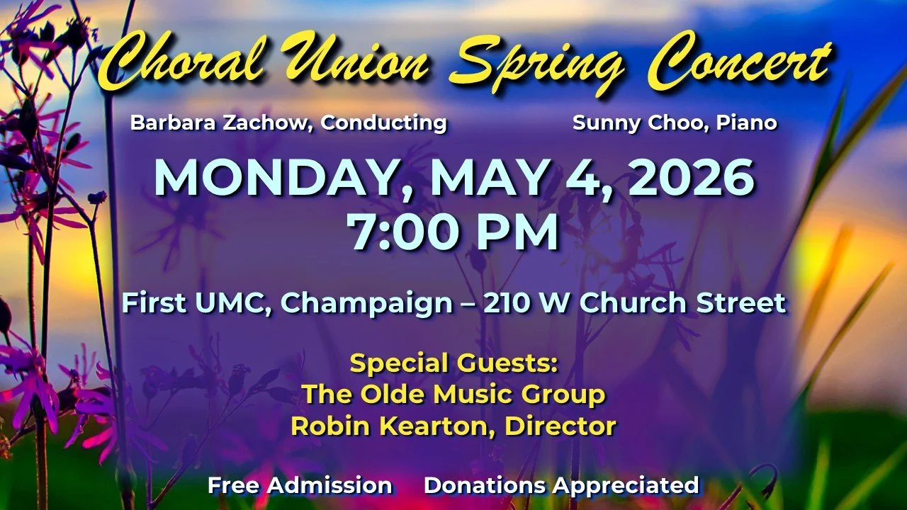 Choral Union Spring Concert - May 4