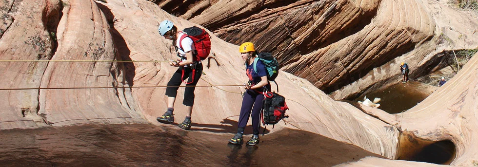 Spry Canyon with Visitors, Zion National Park, UT