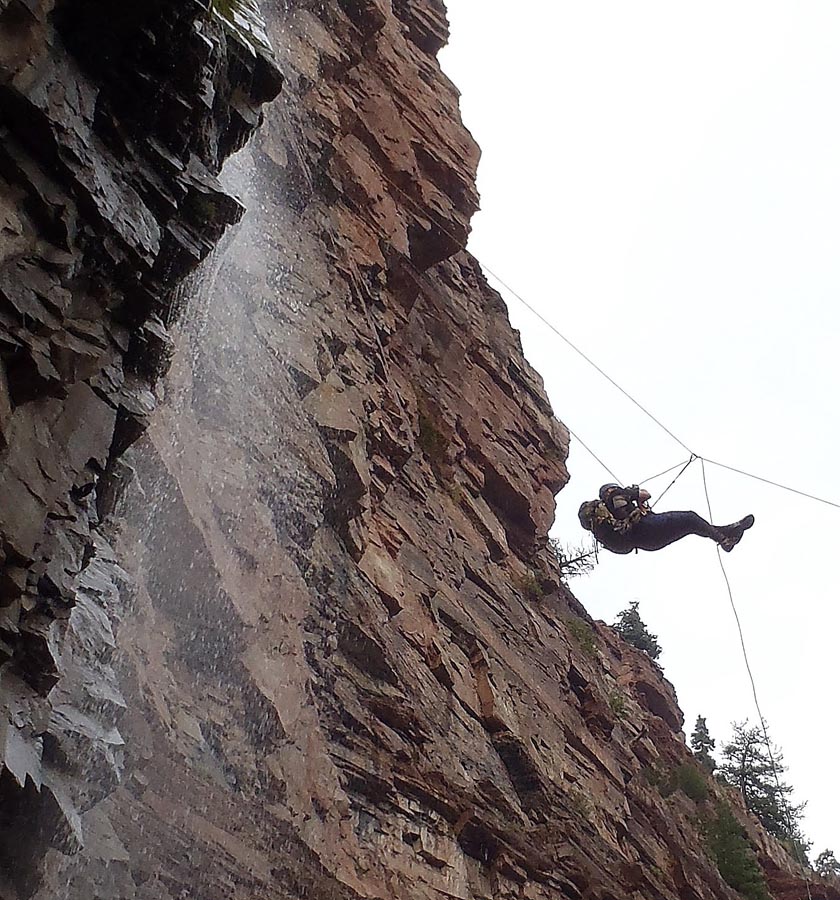 Rappelling Incident in Cascade Creek, Ouray, CO