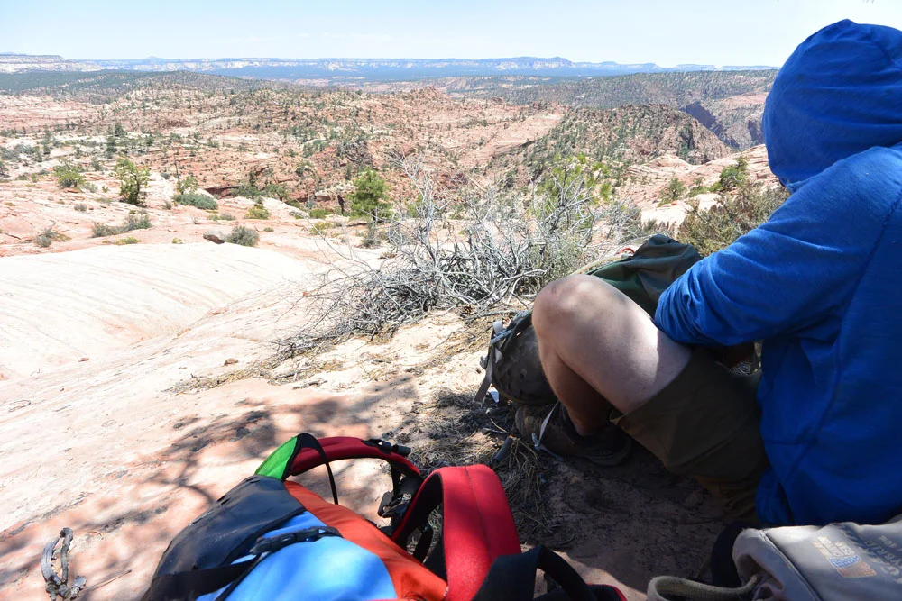 On the hike out…