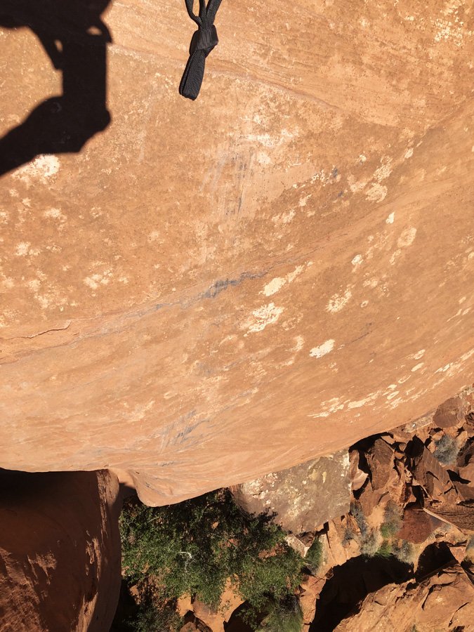 Rock damage from bolt location
