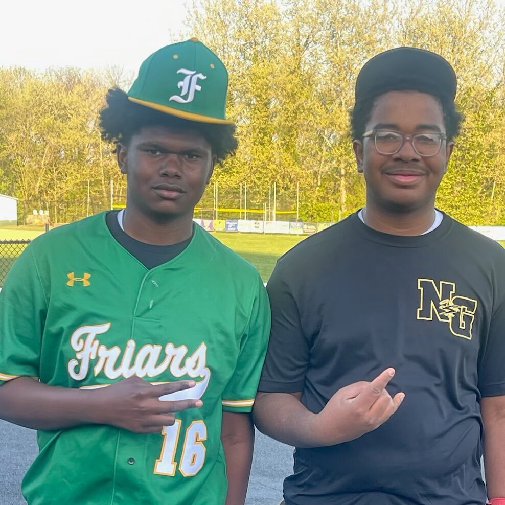JV Catholic League #monarchmatchup as 9th graders and lifelong teammates Josh Griggs and Manny Gibbs squared off in a game between @bonner_baseball and @ngsaintsbaseball. Opponents today, but teammates for life!

Josh and Manny will be playing with o