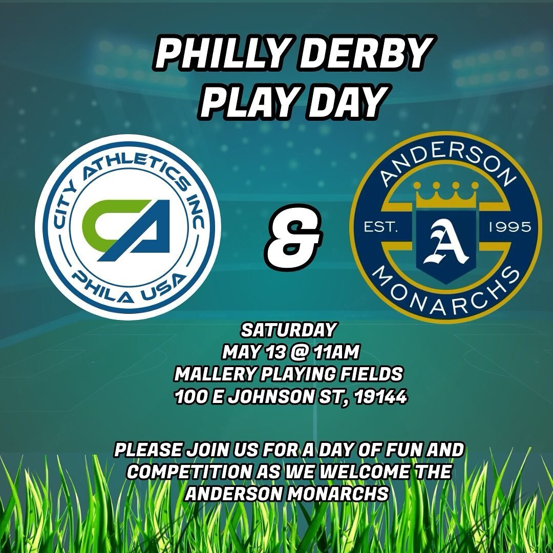 Excited to take some of our younger Monarchs soccer players up to Germantown this Saturday to build with our friends @cityathleticsphilly! Growing the game from the ground up!

#andersonmonarchs #soccer #cityathletics #citysoccer #blackyouthinsoccer 