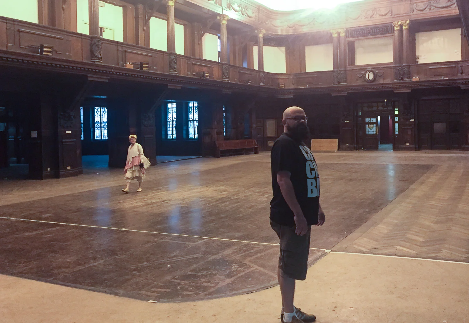 Coal Exchange, Cardiff Bay - photography from inside the abandoned building