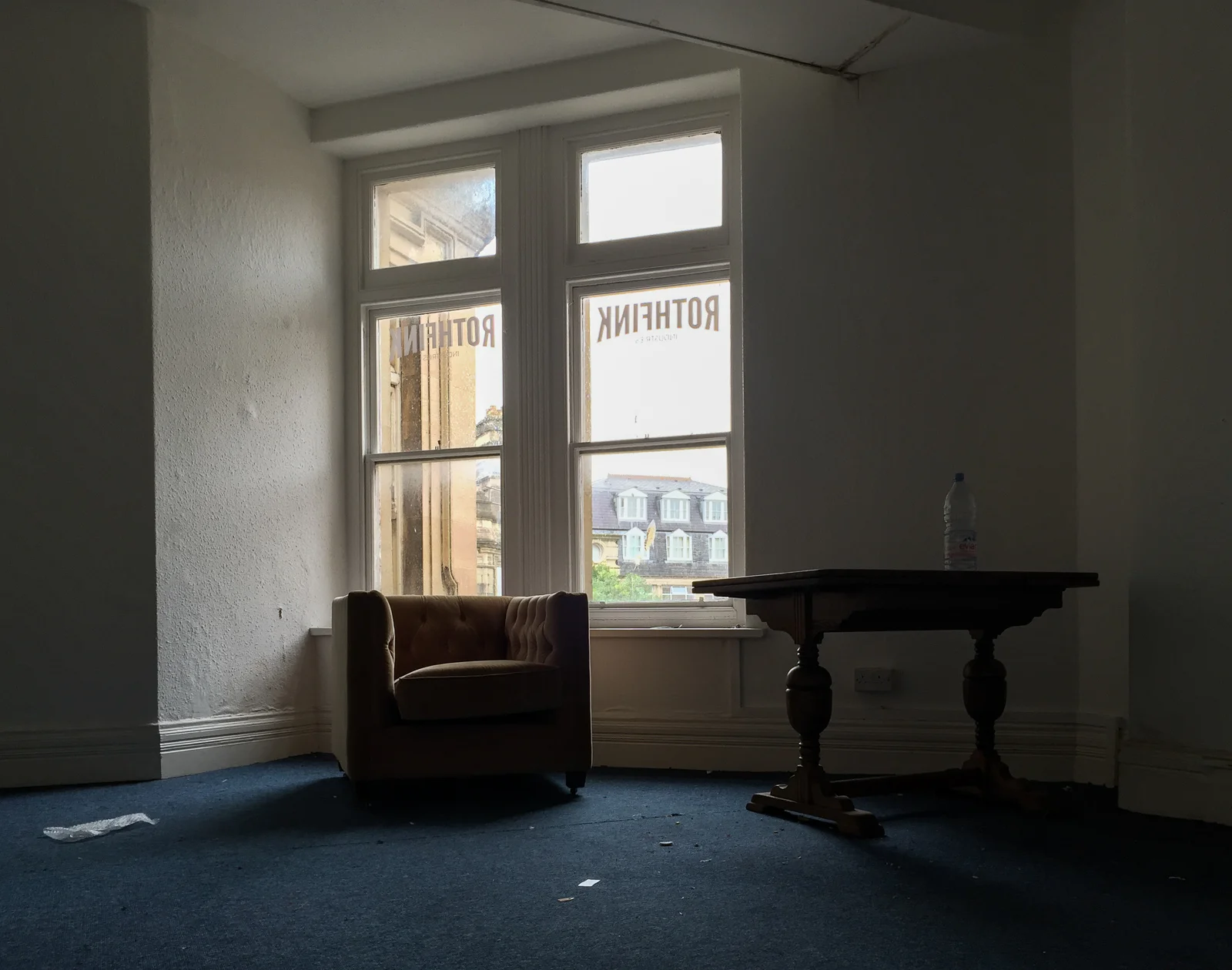 Coal Exchange, Cardiff Bay - photography from inside the abandoned building
