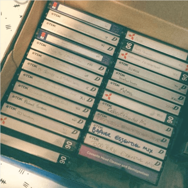 I think these are some of my most cherished possessions ⏪⏪⏪ #tapes #cassette #cassettes #mixtapes #K7 #archive #tapedofftheradio #hometapingiskillingmusic