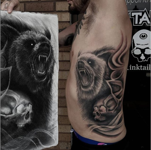 Charcoal to tattoo 2019