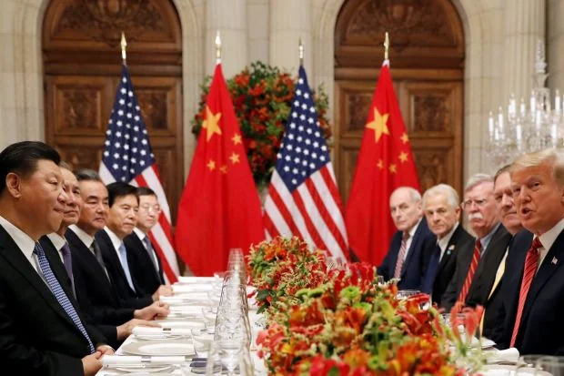President Trump and administration officials attend a working dinner with Chinese President Xi Jinping in Buenos Aires. PHOTO: KEVIN LAMARQUE/REUTERS