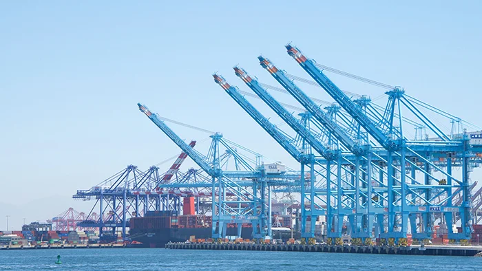 The Los Angeles-Long Beach port complex handled more than 38 percent of US containerized imports in 2018, according to PIERS, a JOC.com sister product within IHS Markit. Photo credit: Shutterstock.com.